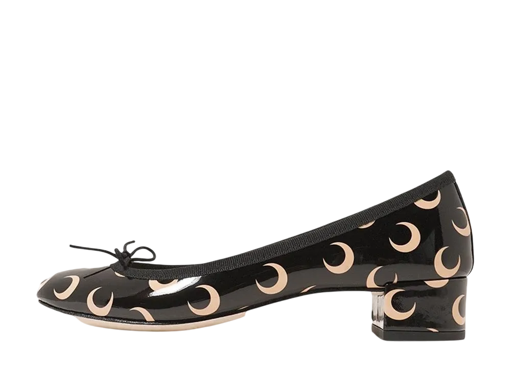 Marine serre MOON PRINTED LEATHER REPETTO CAMILLE "INVERSE TAN"