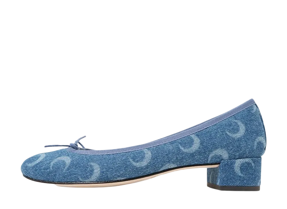 Marine serre MOON LASER DENIM REPETTO CAMILLE "LIGHT BLUE"