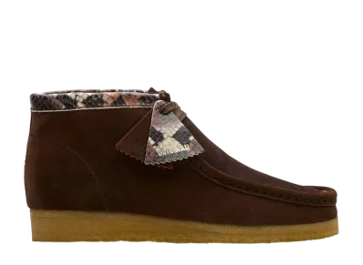 クラークス ワラビー ブーツ "ブラウンスネイクコンビ"