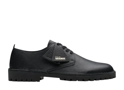 Clarks Desert Rock Lo "Black Leather"
