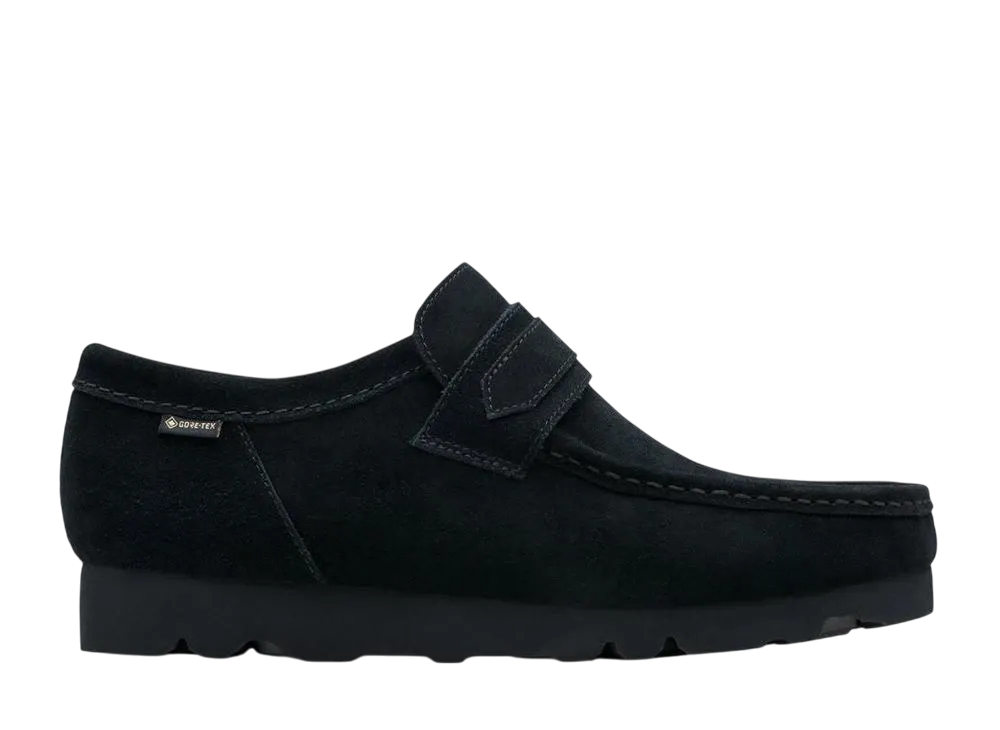 クラークス ワラローファー ゴアテックス "ブラックスウェード"