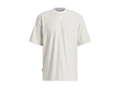 adidas Beyond the Course Twist Knit Loose Fit Crew Neck Short Sleeve Polo "Alumina"