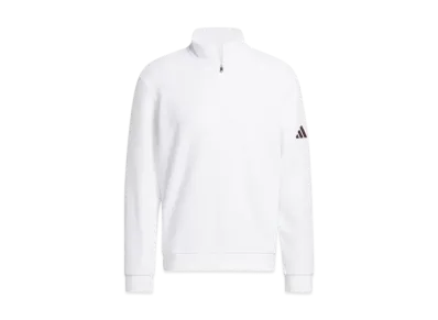 adidas Half-Zip Pile Long Sleeve Jacket "White"