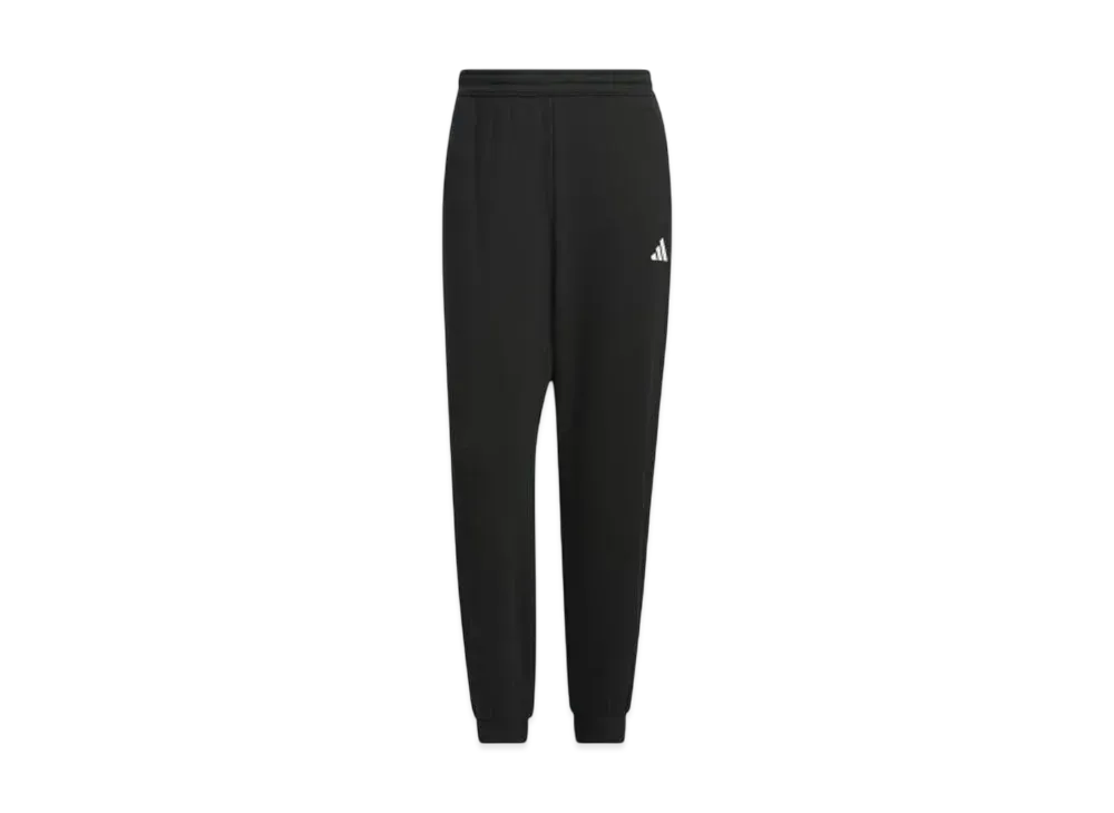 adidas Warding Pack Loose Fit French Terry Elastic Hem Full Length Pants "Black"