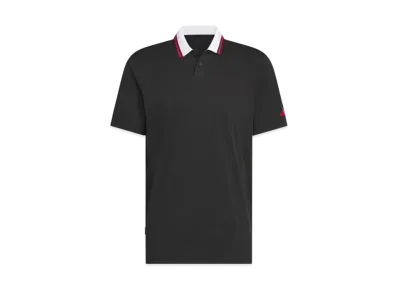 adidas Beyond the Course Twist Knit Two Button Short Sleeve Polo "Black"