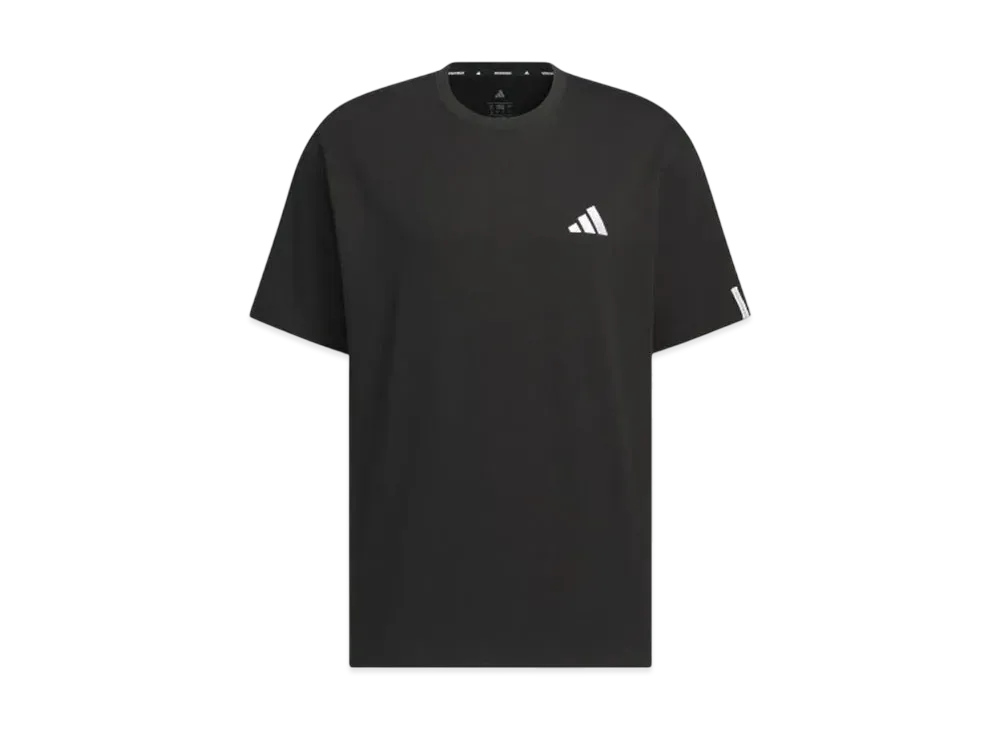 adidas Essentials Plus Loose Fit Small Logo Short Sleeve T-Shirt "Black"