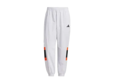 adidas Warding Pack Loose Fit Mesh Lined Elastic Hem Woven Pants "Dash Grey"
