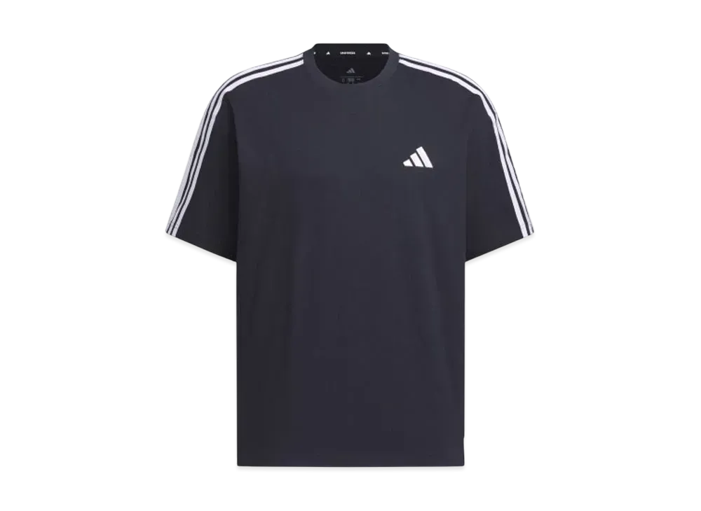 adidas Essentials Plus Loose Fit Three Stripes Short Sleeve T-Shirt "Legend Ink"