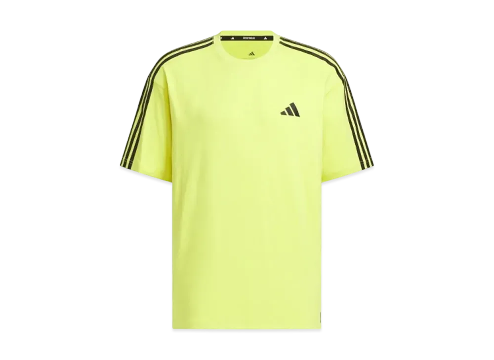 adidas Essentials Plus Loose Fit Three Stripes Short Sleeve T-Shirt "Pure Sulfur"