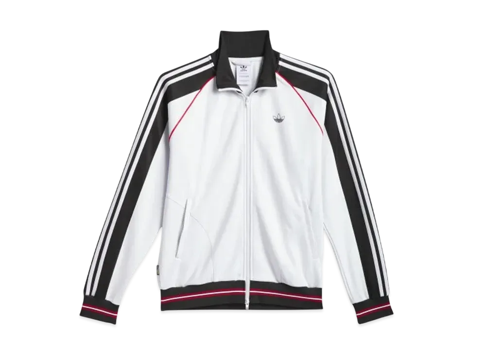 adidas Tyshawn Track Jacket "Crystal White/Black/Better Scarlet"