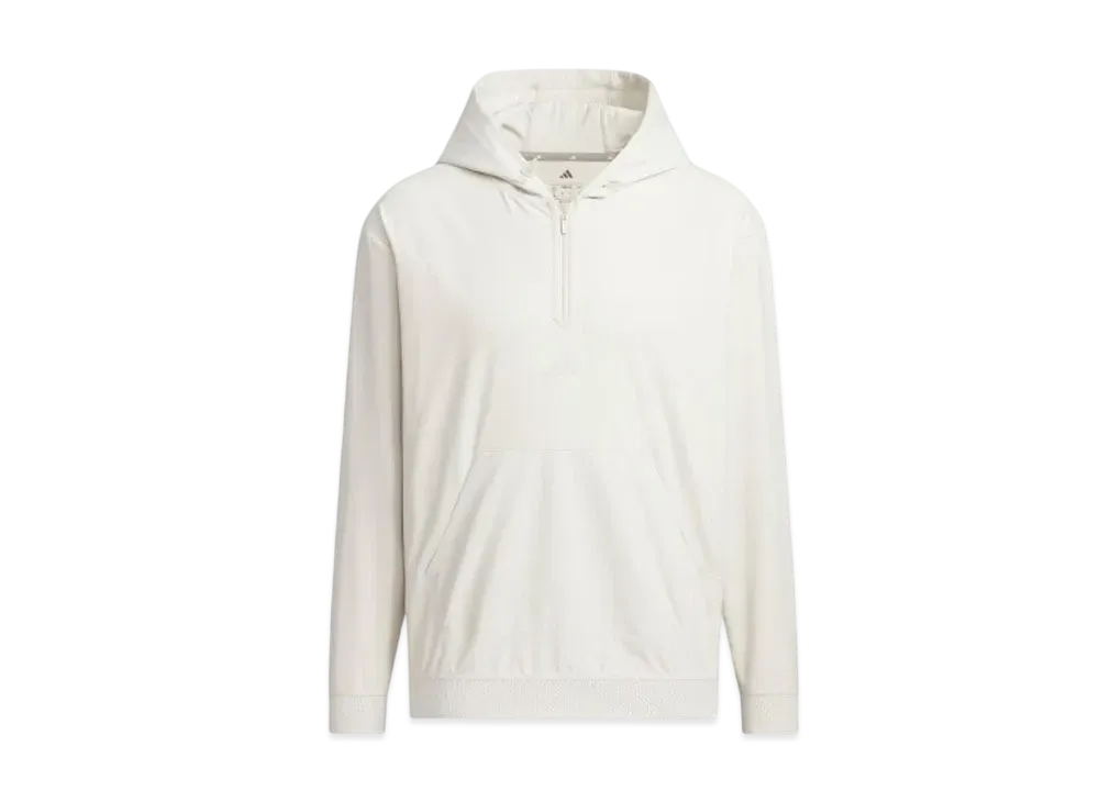 adidas Beyond the Course Water Repellent Ripstop Half Zip Long Sleeve Hoodie "Alumina"