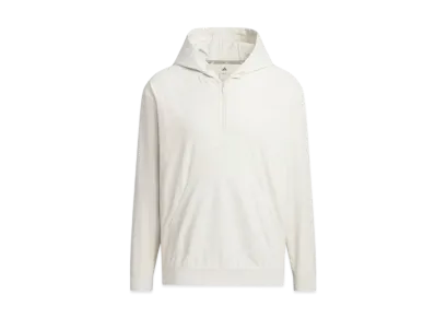 adidas Beyond the Course Water Repellent Ripstop Half Zip Long Sleeve Hoodie "Alumina"