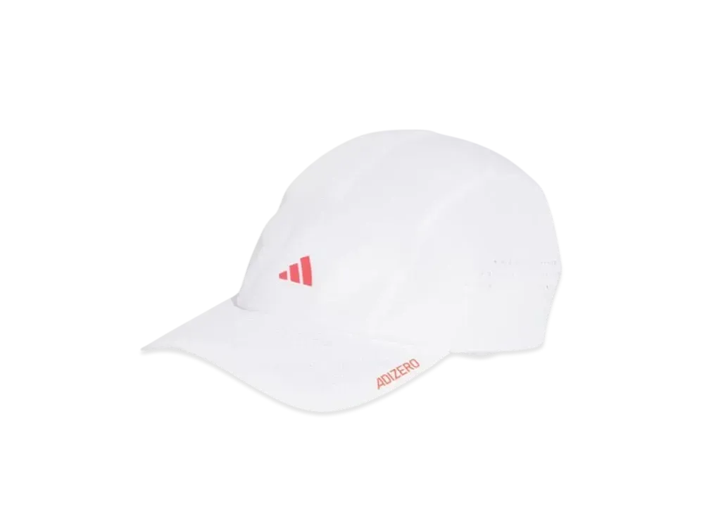 adidas Running x adizero Lightweight Clima Cool Cap "White/Lucid Red"