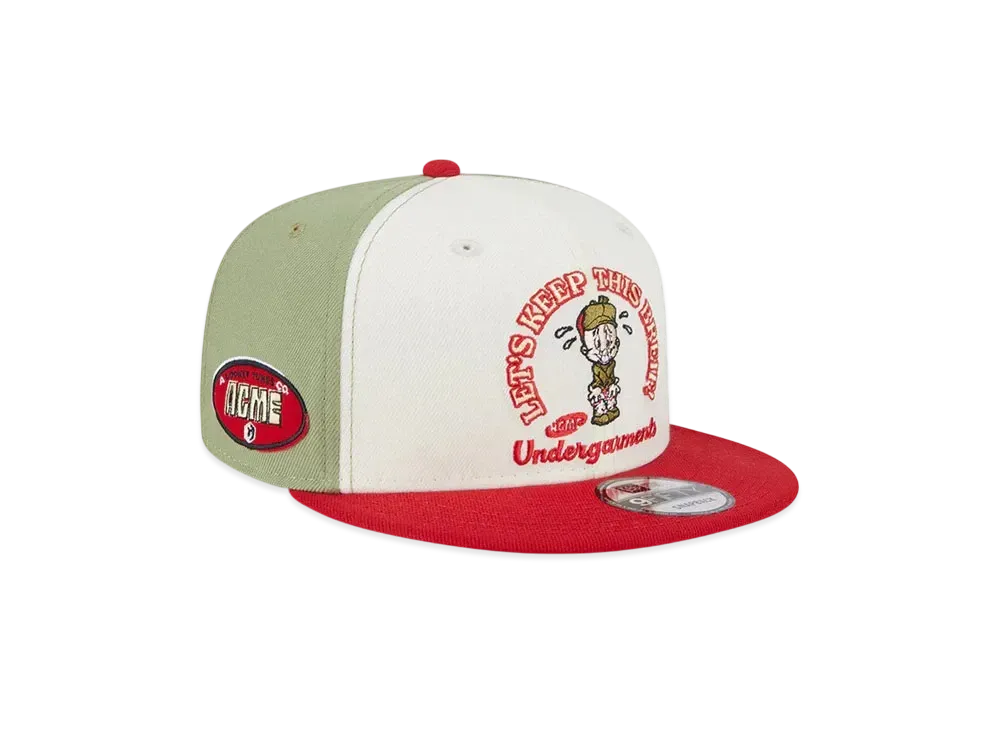 NEW ERA x Looney Tunes 9Fifty Elmer Fudd "Chrome White/Light Green/Red"