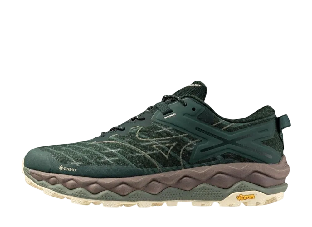 ミズノ ウェーブムジン LS ゴアテックス "ダークグリーン/グリーン/ブラウン"