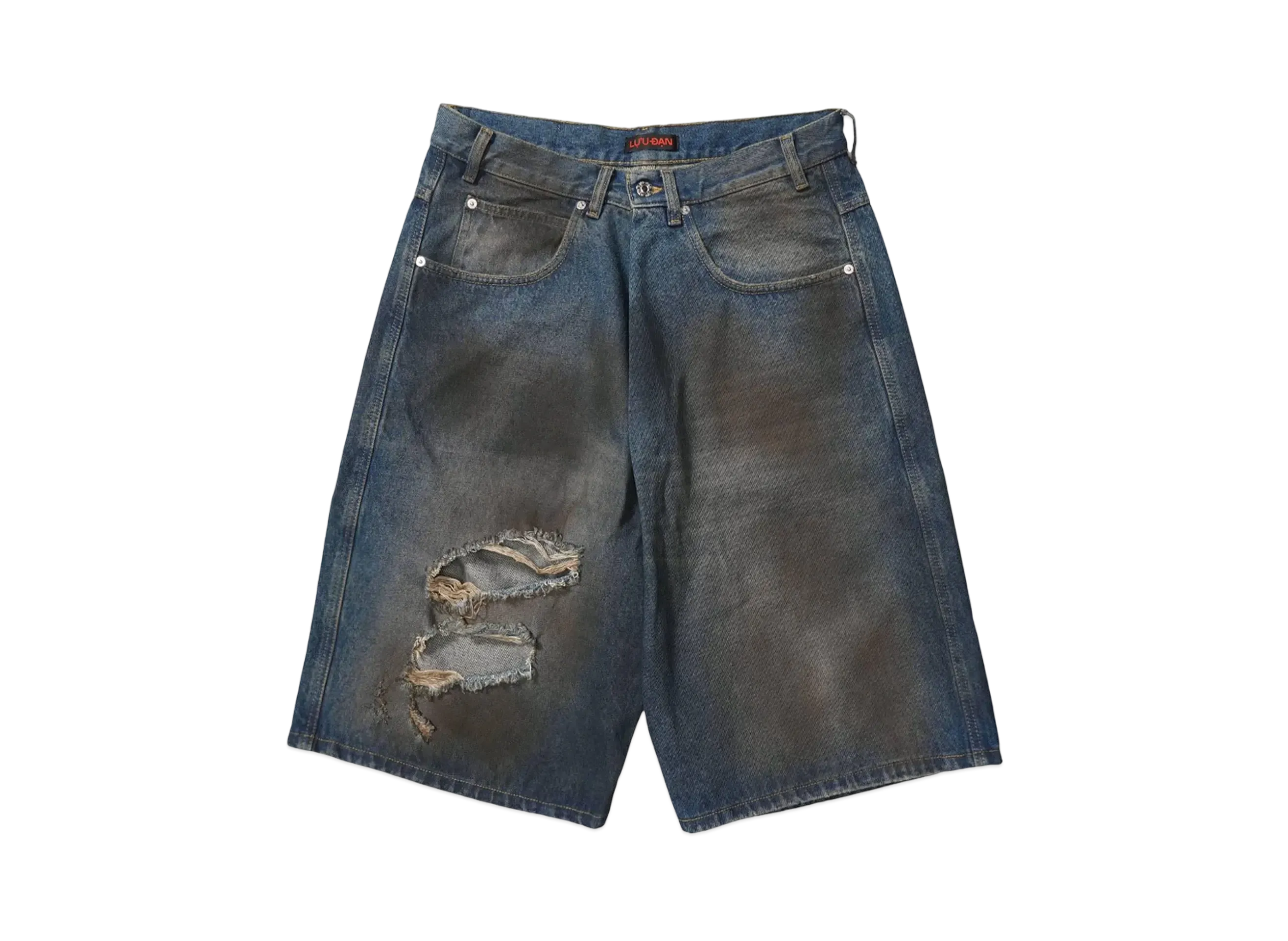 LU'U DAN KRISS KROSS SHORTS "DIRTY BLUE"