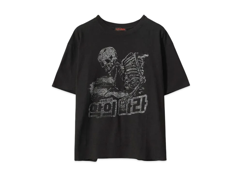 LU'U DAN THRASH TEE "WASHED BLACK"