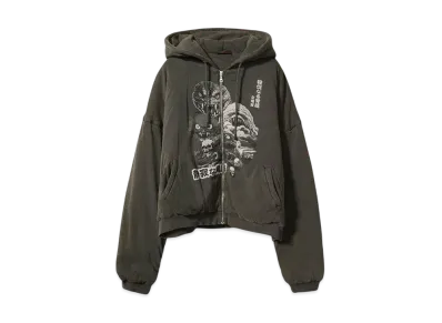 LU'U DAN WADDED HOODIE "WASHED BLACK"
