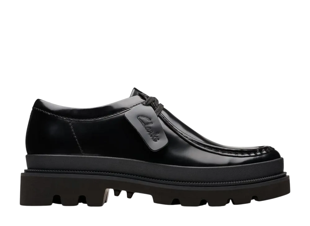 クラークス バデルシーム "ブラックハイシャインレザー"