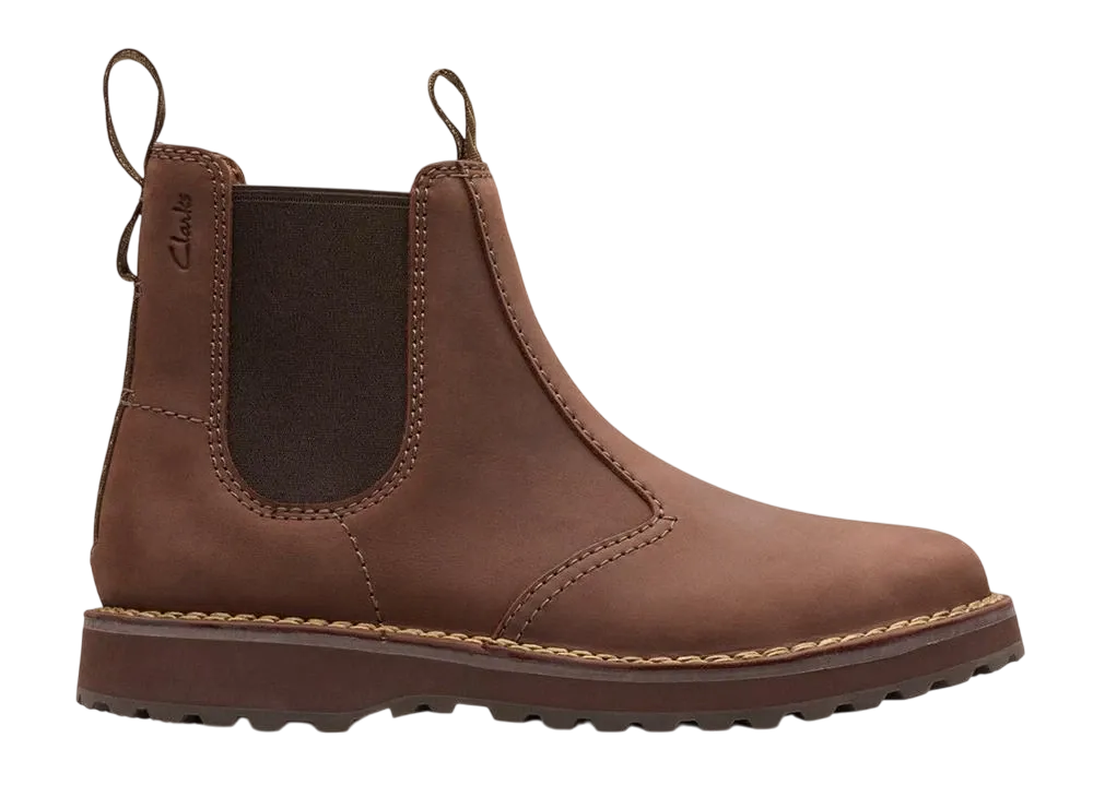 クラークス ソルスブリーイージー "ダークブラウンレザー"