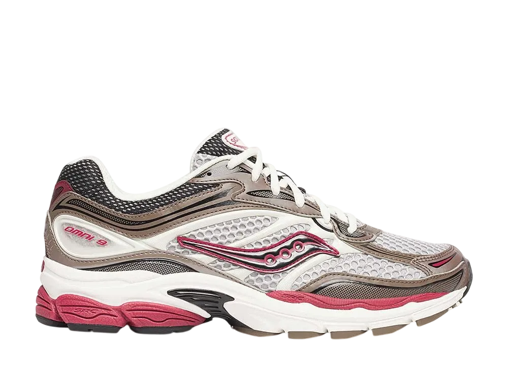 サッカニー プロ グリッド オムニ9 "ブラウン/レッド"