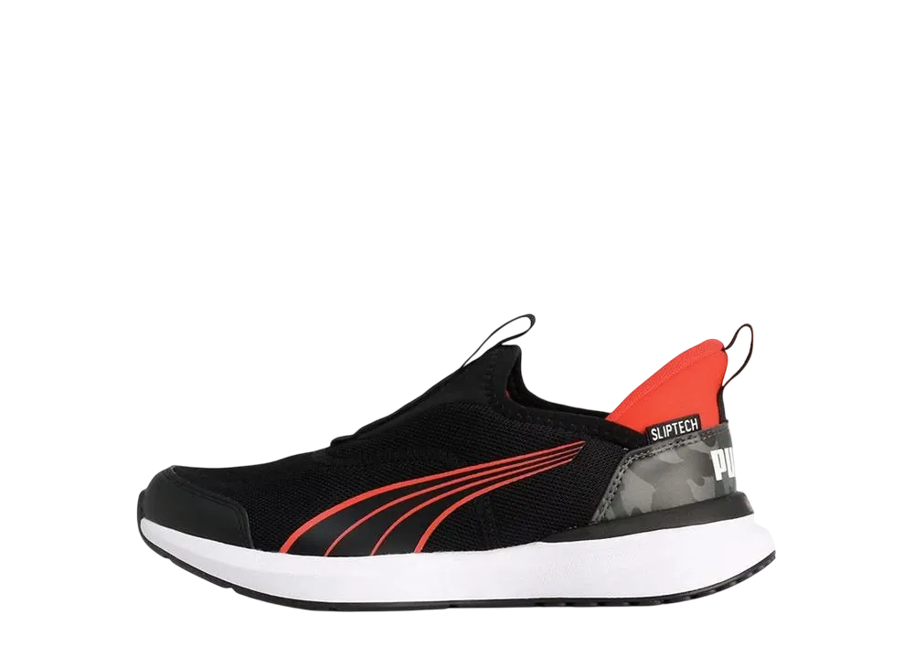 プーマ GS クルーズ プロフォーム イーズイン カモ "プーマブラック/フォーオールタイムレッド" (キッズ)