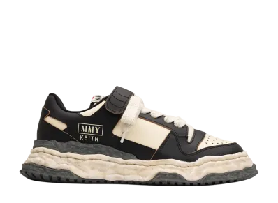 Maison MIHARA YASUHIRO KEITH OG Sole VL Leather Low-top Sneaker "Black/White"