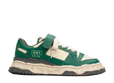 Maison MIHARA YASUHIRO KEITH OG Sole VL Leather Low-top Sneaker "Green/White"