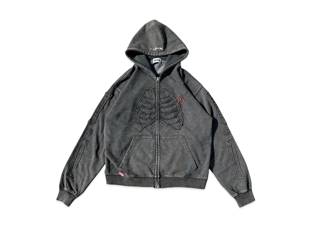 9090 Bone Zip Hoodie 