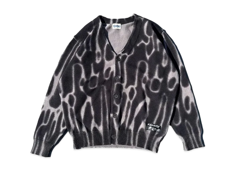 9090 Assort Knit Cardigan "BLACK"