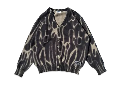 9090 Assort Knit Cardigan "KHAKI"