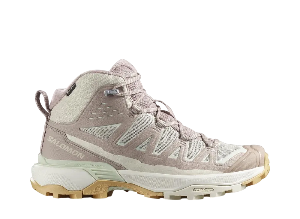 Salomon Women's X Ultra 360 Edge Mid GORE-TEX "Rainy Day/Etherea/Canary Green"