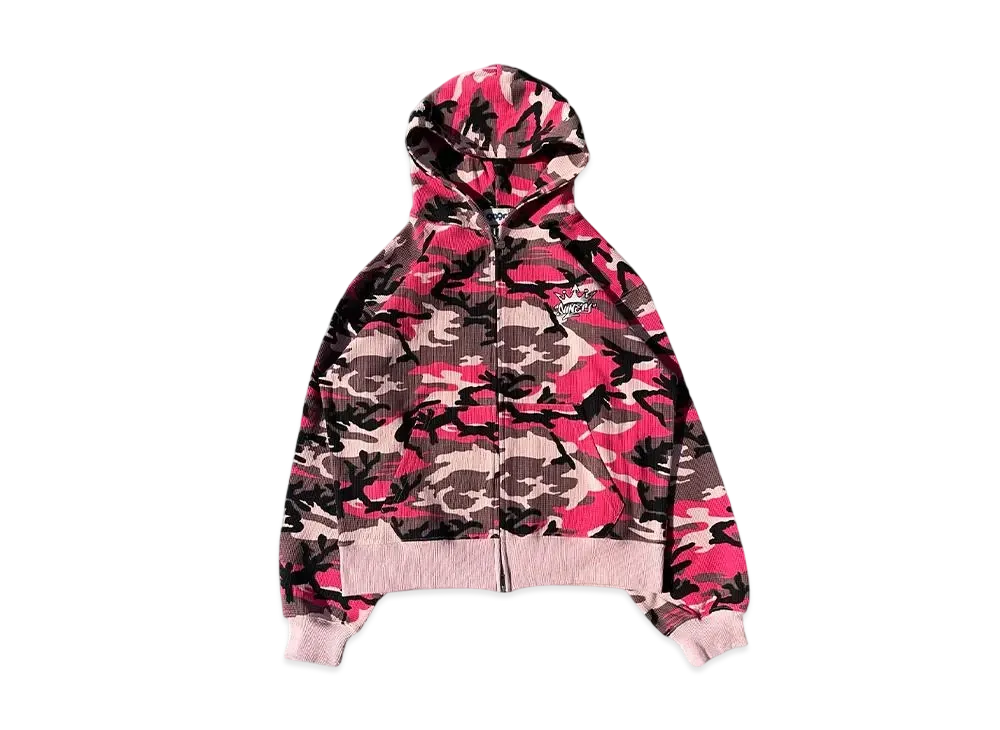 9090 King Logo Thermal Zip Hoodie 