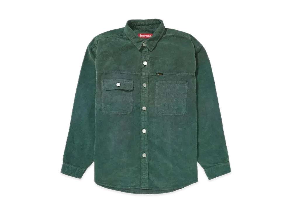 Supreme Washed Corduroy Shirt "Green"