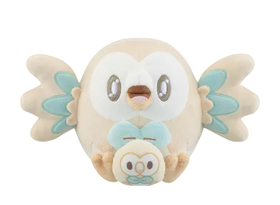 BANDAI "Ichiban Kuji" -Poke Peace ~"PEACE" moment~- D Prize Rowlet Plush