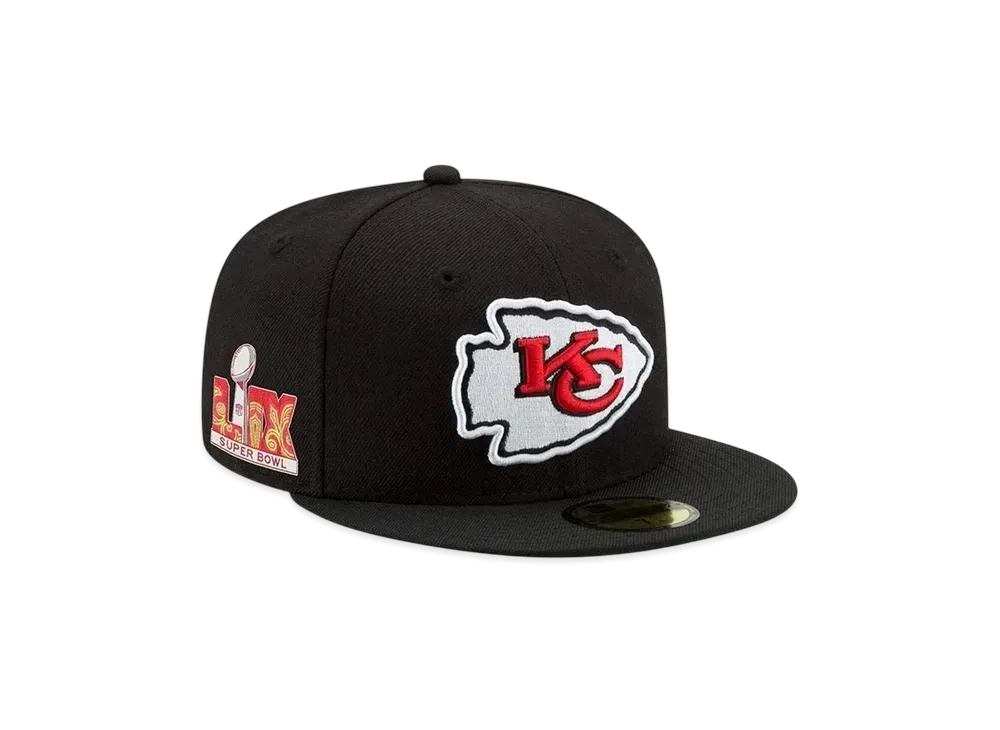 NEW ERA 59Fifty NFL Super Bowl LIX Kansas City Chiefs "Black"