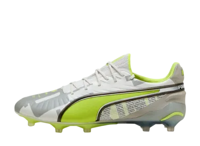 Puma King Ultimate Forver FG/AG "Feather Gray/Electric Lime/Puma White/Flat Light Gray"