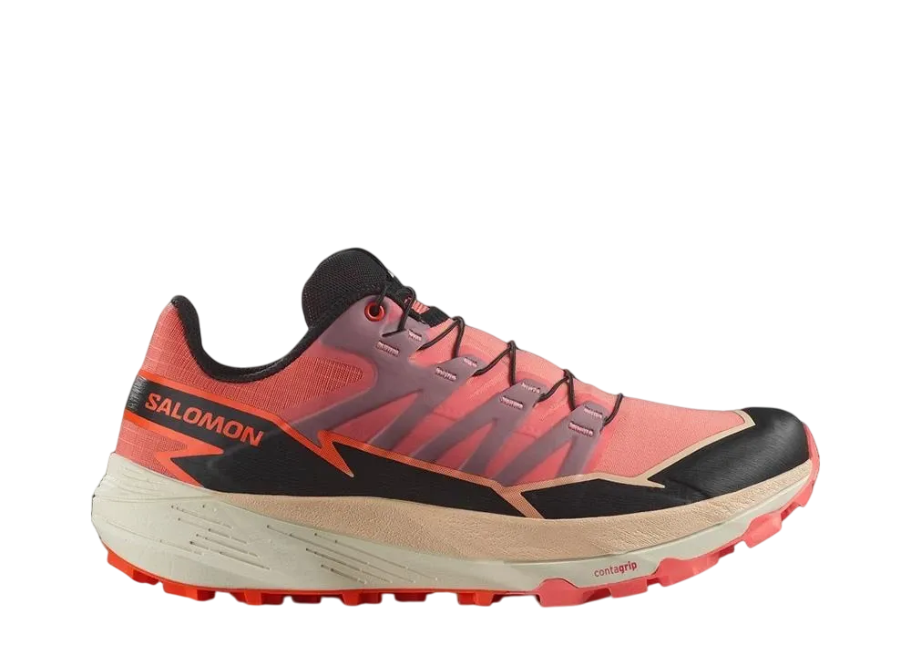 サロモン ウィメンズ サンダークロス "フュージョンコーラル/ブラック/レッドオレンジ"