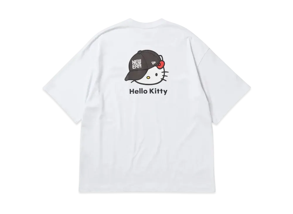 NEW ERA x HELLO KITTY Short Sleeve Oversized Cotton T-Shirt Cap "White"