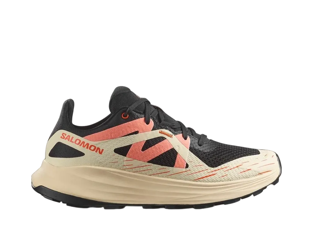 サロモン ウィメンズ ウルトラフロー "ブラック/テンダーピーチ/フュージョンコーラル"