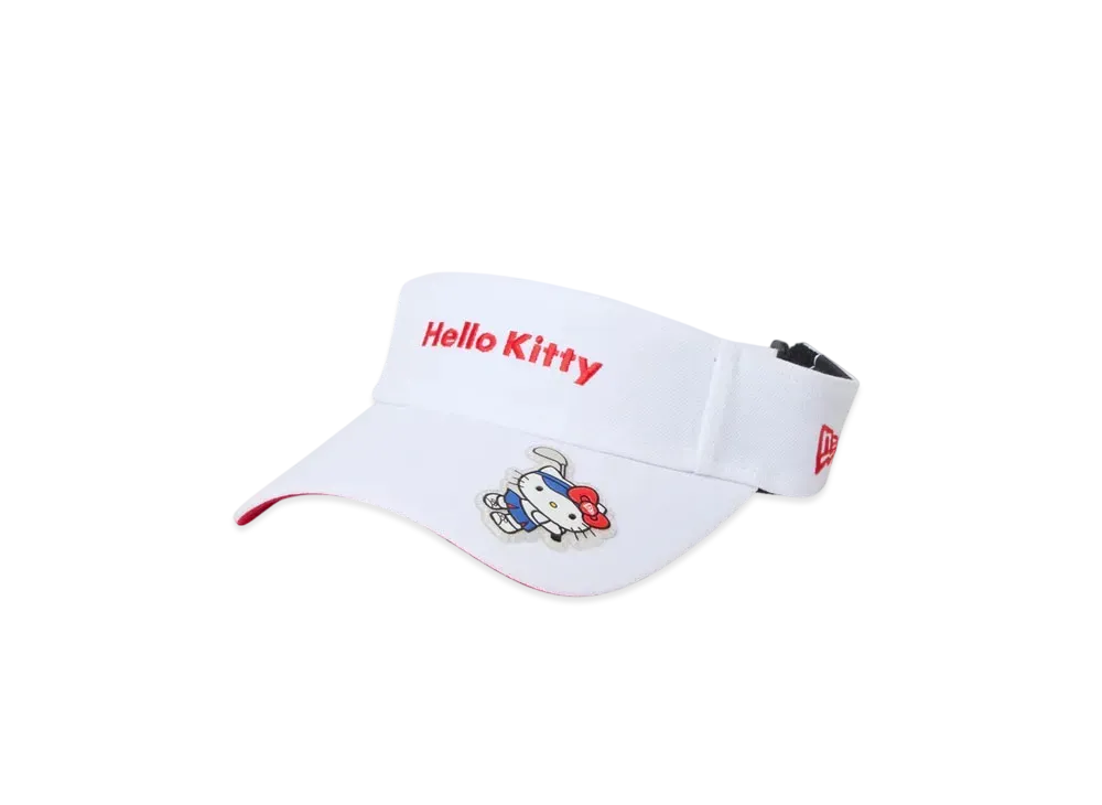 NEW ERA x HELLO KITTY Golf Women's Sun Visor Long Visor "White"