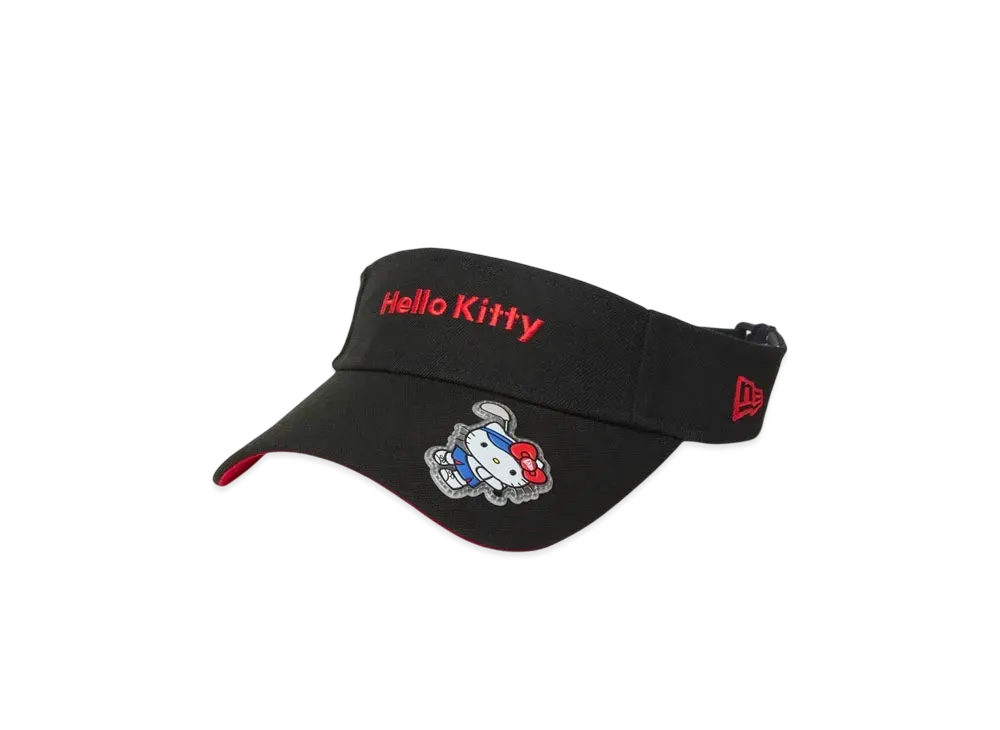 NEW ERA x HELLO KITTY Golf Women's Sun Visor Long Visor "Black"