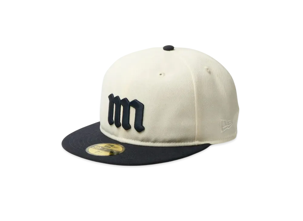 NEW ERA 59Fifty Soft Buckram Powered by GORO NAKATSUGAWA (min-nano) "Chrome/Navy"