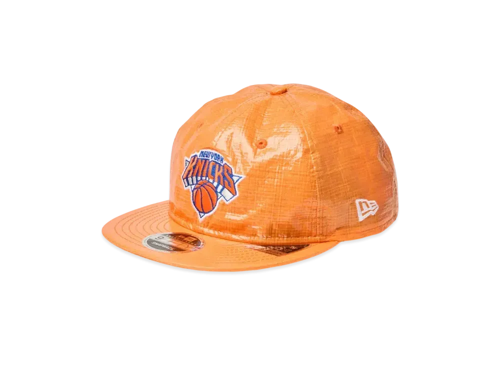 NEW ERA RC 9Fifty Flat Visor New York Knicks Powered by GORO NAKATSUGAWA (min-nano) "Orange"
