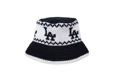 NEW ERA Knit Bucket Los Angeles Dodgers Powered by GORO NAKATSUGAWA (min-nano) "Navy/White"