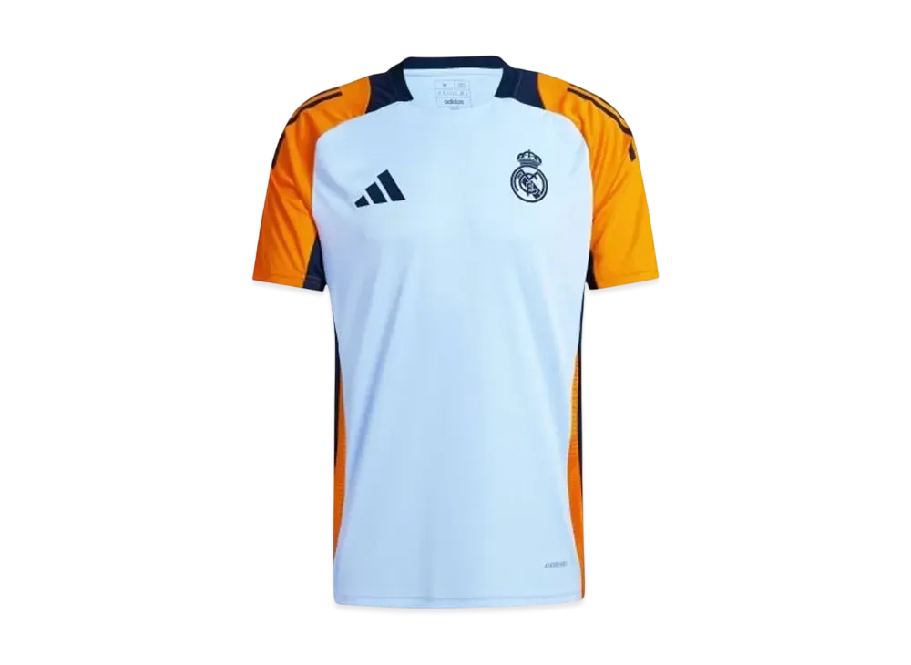 adidas Real Madrid Tiro 24 Competition Training Jersey "Glow Blue/Crew Orange/Team Navy Blue 2" "Glow Blue/Crew Orange/Team Navy Blue 2"