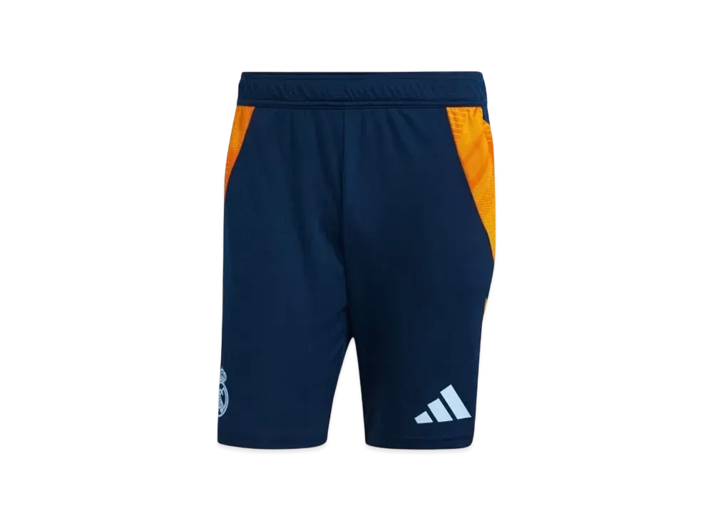 adidas Real Madrid Tiro 24 Competition Training Shorts "Glow Blue/Crew Orange/Team Navy Blue 2" "Glow Blue/Crew Orange/Team Navy Blue 2"