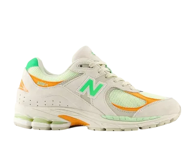 New Balance 2002R "Linen/Green Apple/Sizzle"
