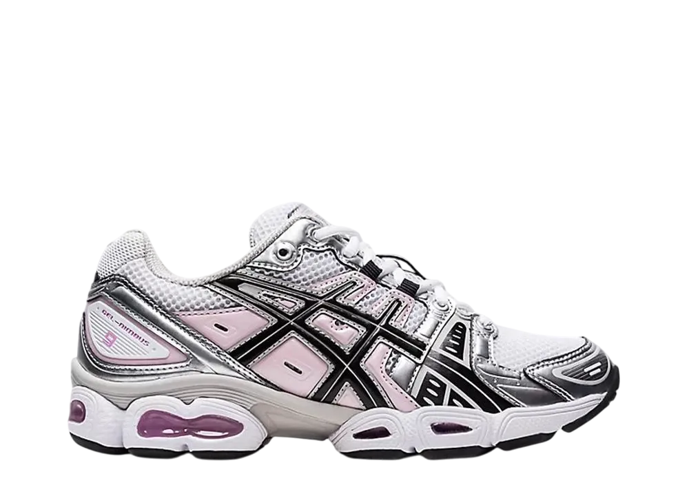 ASICS ゲルニンバス 25cm ホワイト/ブラック/シルバー 楽天市場】ASICS アシックス スニーカー GEL-NIMBUS 9 BLACK