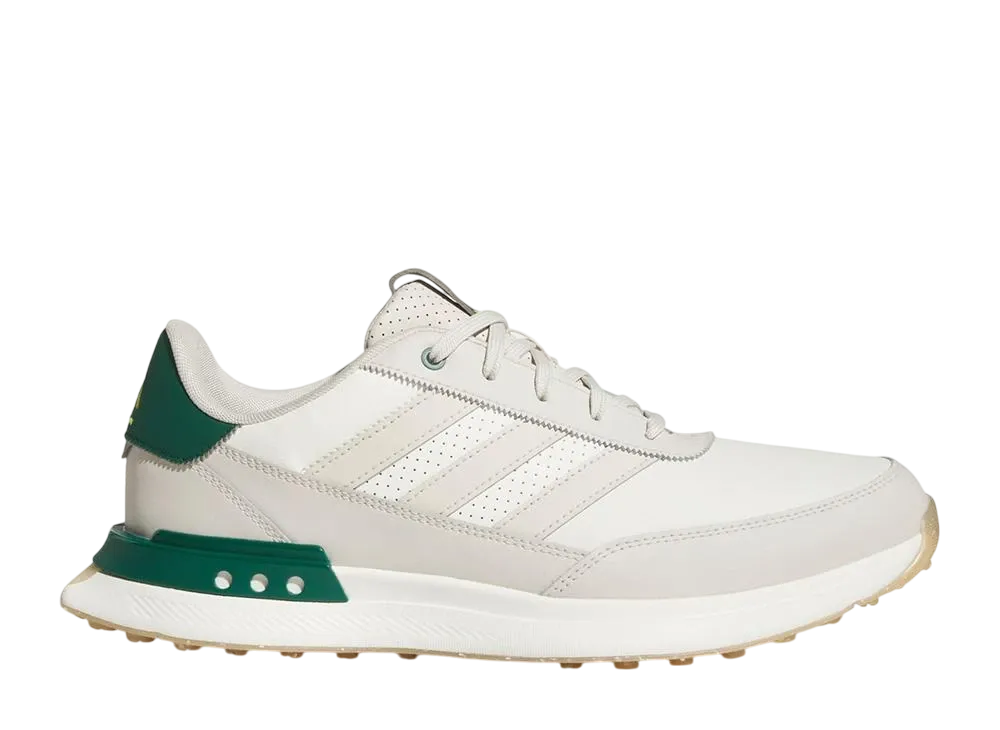adidas S2G Spikeless Leather 24 Golf "Off White/Alumina/Collegiate Green"